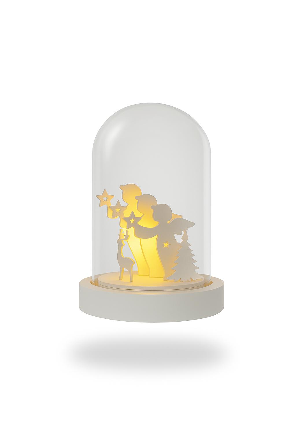 ΧΡΙΣΤΟΥΓΕΝΝΙΑΤΙΚΗ ΓΥΑΛΑ ΔΙΑΚΟΣΜΗΤΙΚΗ 18CM