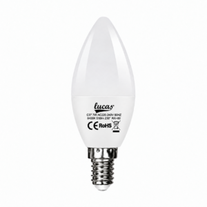 ΚΕΡΙ LED 7W E14 6400K  (min 10ΤΕΜ)